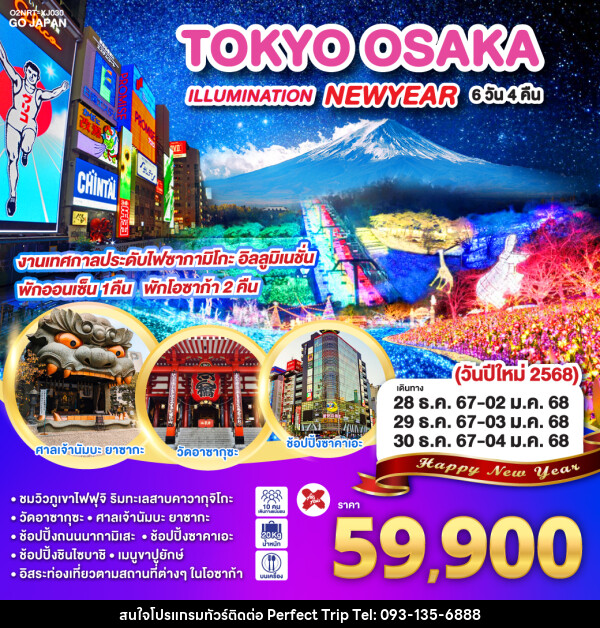 ทัวร์ญี่ปุ่น TOKYO OSAKA ILLUMINATION NEW YEAR - บริษัท เพอร์เฟคทริป คลับ จำกัด