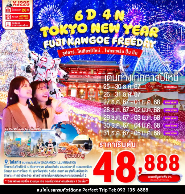 ทัวร์ญี่ปุ่น TOKYO NEW YEAR FUJI KAWAGOE - บริษัท เพอร์เฟคทริป คลับ จำกัด