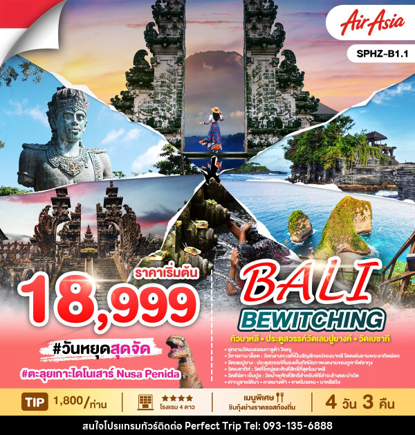 ทัวร์บาหลี BALI BEWITCHING ทัวร์บาหลี ประตูสวรรค์วัดเลมปูยางค์ วัดเบซากี - บริษัท เพอร์เฟคทริป คลับ จำกัด