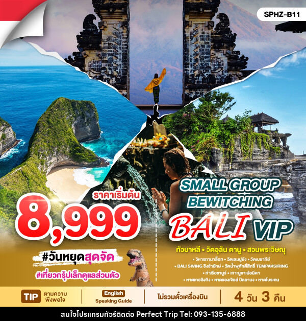 แพ็คเกจทัวร์อินโดนีเซีย Bewitching Bali VIP Small Group - บริษัท เพอร์เฟคทริป คลับ จำกัด