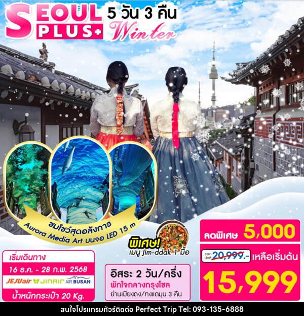 ทัวร์เกาหลี SEOUL PLUS+ Winter - บริษัท เพอร์เฟคทริป คลับ จำกัด