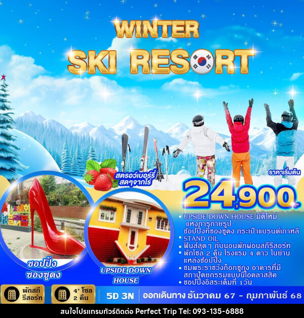 ทัวร์เกาหลี WINTER SKI RESORT  - บริษัท เพอร์เฟคทริป คลับ จำกัด