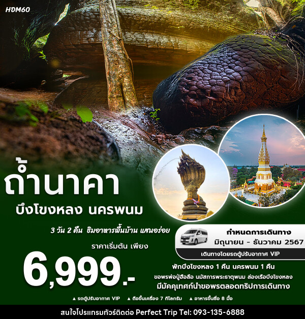 ทัวร์อุดรธานี ถ้ำนาคา บึงโขงหลง นครพนม  - บริษัท เพอร์เฟคทริป คลับ จำกัด