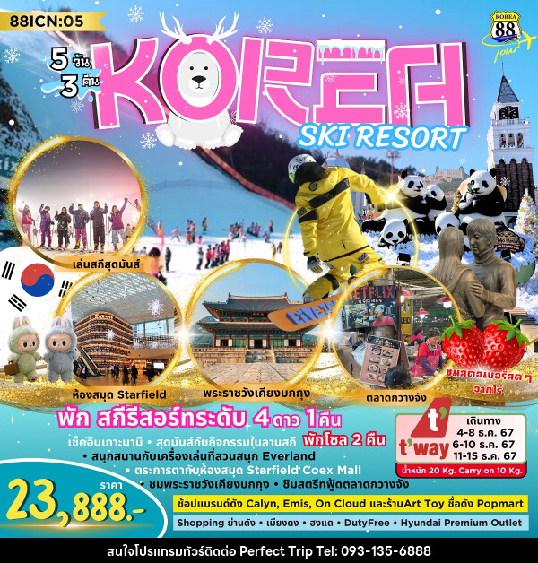 ทัวร์เกาหลี Korea Ski Resort - บริษัท เพอร์เฟคทริป คลับ จำกัด