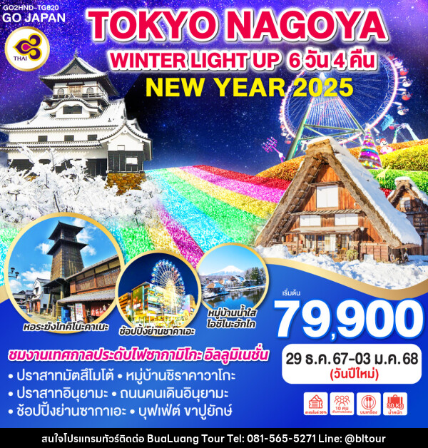 ทัวร์ญี่ปุ่น TOKYO NAGOYA WINTER LIGHT UP NEW YEAR - บริษัท บัวหลวง ทัวร์ แอนด์ เทรดดิ้ง จำกัด