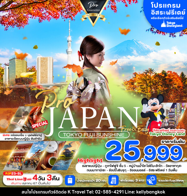 ทัวร์ญี่ปุ่น JAPAN TOKYO FUJI SUNSHINE - KTravel And Experience