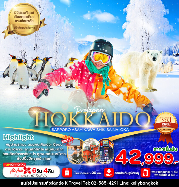 ทัวร์ญี่ปุ่น HOKKAIDO SAPPORO ASAHIKAWA SHIKISAINA-OKA - KTravel And Experience