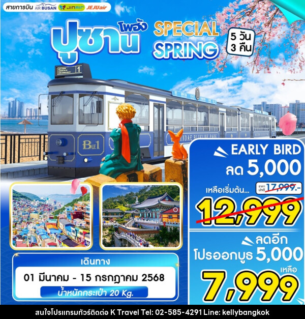 ทัวร์เกาหลี ปูซาน โพฮัง SPECIAL SPRING - KTravel And Experience