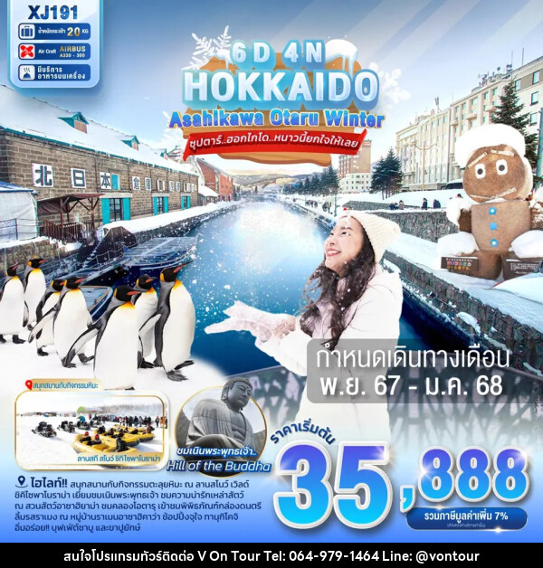 ทัวร์ญี่ปุ่น HOKKAIDO ASAHIKAWA OTARU WINTER - บริษัท อเมซเลเซอร์ จำกัด