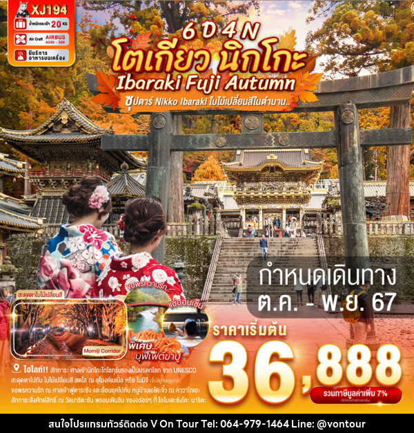 ทัวร์ญี่ปุ่น โตเกียว นิกโกะ IBARAKI FUJI AUTUMN - บริษัท อเมซเลเซอร์ จำกัด