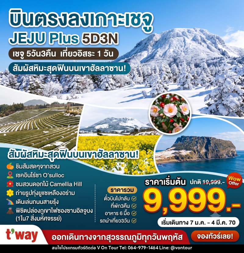 ทัวร์เกาหลี Jeju Plus Winter - บริษัท อเมซเลเซอร์ จำกัด ทัวร์เกาหลี Jeju Plus Winter - บริษัท อเมซเลเซอร์ จำกัด
