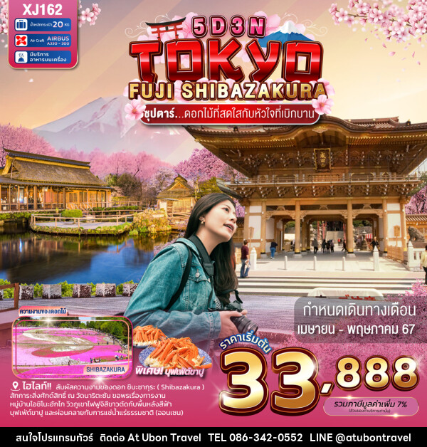 ทัวร์ญี่ปุ่น TOKYO FUJI SHIBASAKURA - At Ubon Travel Co.,Ltd.