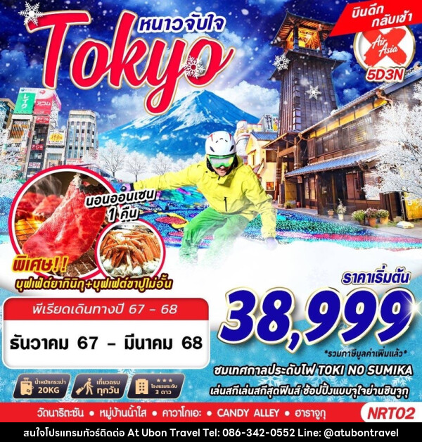 ทัวร์ญี่ปุ่น TOKYO WINTER หนาวจับใจ - At Ubon Travel Co.,Ltd.