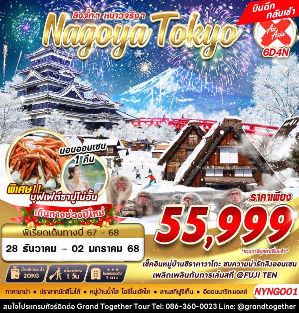 ทัวร์ญี่ปุ่น ลิงจั๊กๆ หนาวจริงๆ Nagoya Tokyo - บริษัท แกรนด์ทูเก็ตเตอร์ จำกัด