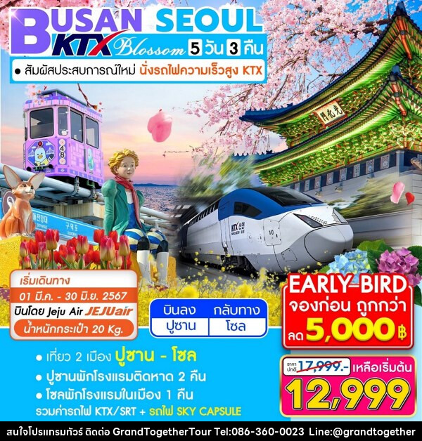 ทัวร์เกาหลี BUSAN SEOUL  - บริษัท แกรนด์ทูเก็ตเตอร์ จำกัด