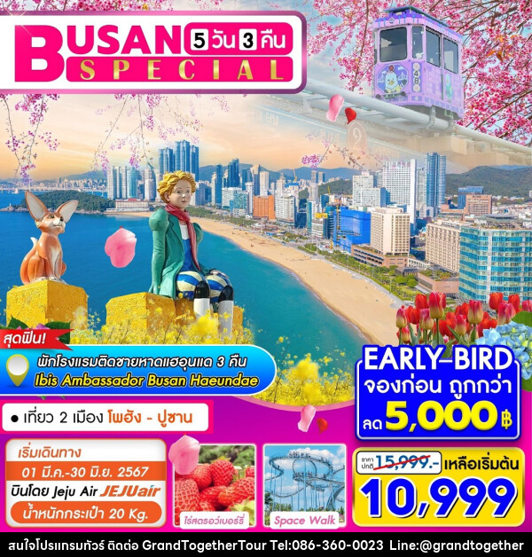 ทัวร์เกาหลี Busan Special - บริษัท แกรนด์ทูเก็ตเตอร์ จำกัด