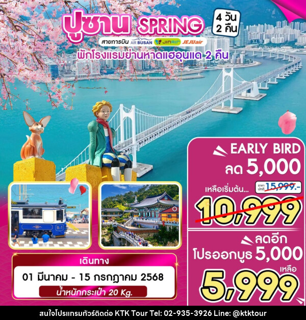 ทัวร์เกาหลี ปูซาน SPRING - บริษัท เคทีเค คอร์เปอเรชั่น จำกัด