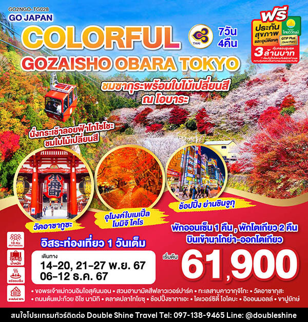 ทัวร์ญี่ปุ่น COLORFUL GOZAISHO KORANKEI TOKYO - บริษัท ดับเบิล ชายน์ ทราเวล จำกัด