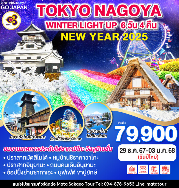 ทัวร์ญี่ปุ่น TOKYO NAGOYA WINTER LIGHT UP NEW YEAR - หจก.มาตา สระแก้วทัวร์