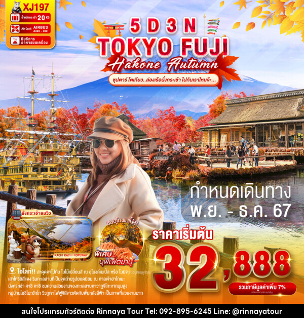 TOKYO FUJI HAKONE AUTUMN  - ริณนาญาทัวร์