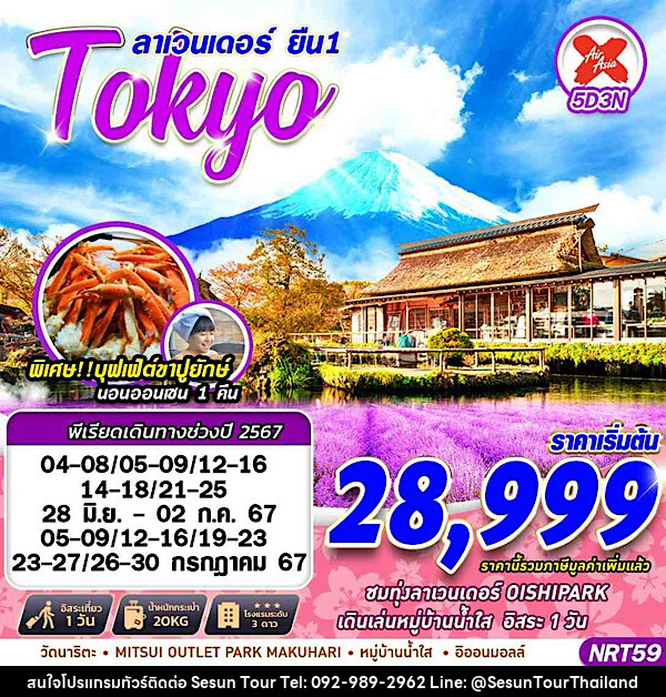 ทัวร์ญี่ปุ่น TOKYO ลาเวนเดอร์ ยืน1  - Orange Globo Co.,Ltd.