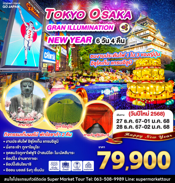 ทัวร์ญี่ปุ่น TOKYO OSAKA GRAN ILLUMINATION NEW YEAR - บริษัท ซุปเปอร์มาร์เก็ตทัวร์ จำกัด