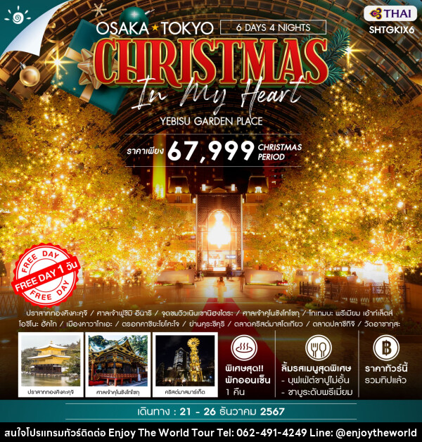 ทัวร์ญี่ปุ่น OSAKA TOKYO CHRISTMAS IN MY HEART  - บริษัท เอ็นจอยเดอะเวิลด์ จำกัด