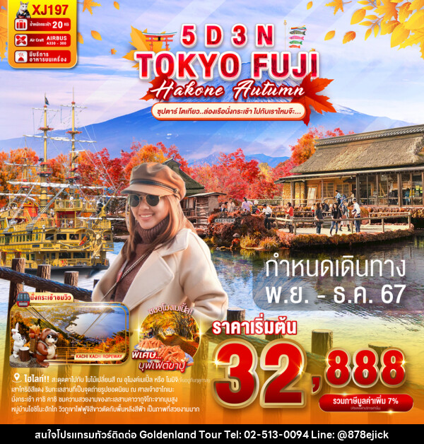 TOKYO FUJI HAKONE AUTUMN  - Golden Land Tour & Travel Co.,Ltd.