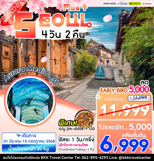 ทัวร์เกาหลี SEOUL PLUS+ Spring - บริษัทพลัสส์ (กรุงเทพ) จำกัด 