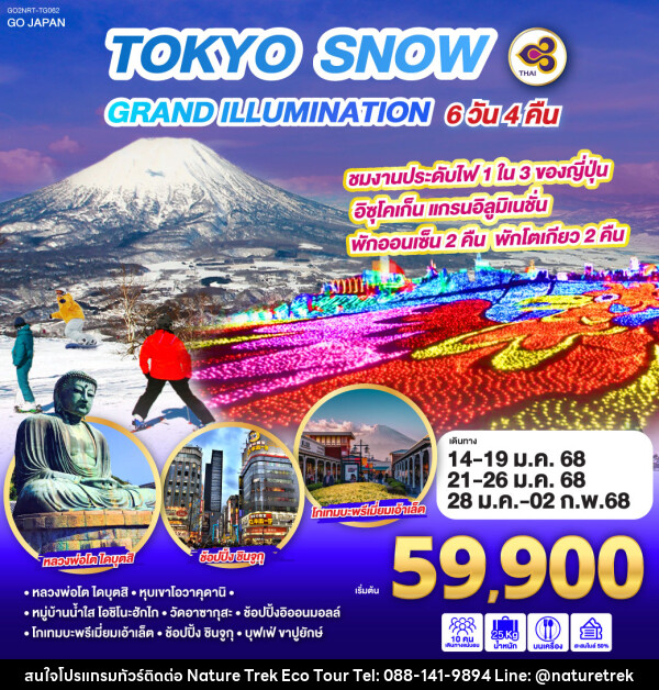 ทัวร์ญี่ปุ่น TOKYO SNOW GRAND ILLUMINATION  - NATURE TREK ECO TOUR & TRAVEL