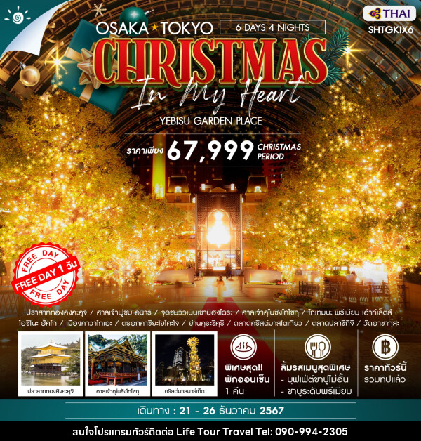 ทัวร์ญี่ปุ่น OSAKA TOKYO CHRISTMAS IN MY HEART  - ไลฟ์ ทัวร์ แอนด์ ทราเวล