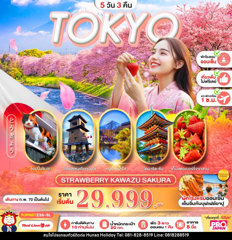 ทัวร์ญี่ปุ่น PRO TOKYO STRAWBERRY KAWAZU SAKURA - บริษัท หรรษา ฮอลิเดย์ จำกัด