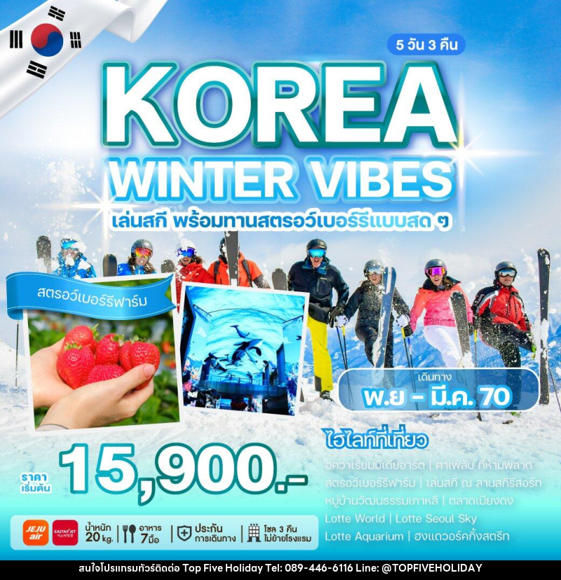 ทัวร์เกาหลี KOREA WINTER VIBES - บริษัท ท็อปไฟว์ ฮอลิเดย์ จำกัด