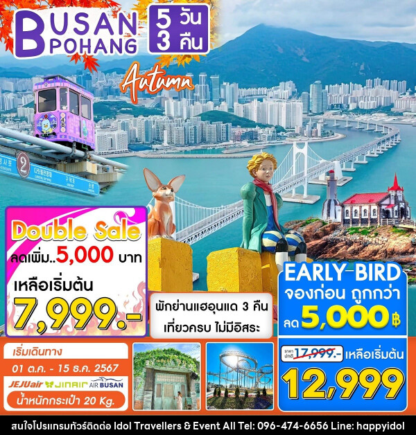 ทัวร์เกาหลี BUSAN POHANG AUTUMN - บริษัท ไอดอลทราเวลเลอร์ส แอนด์ อีเว้นท์ออล จำกัด 