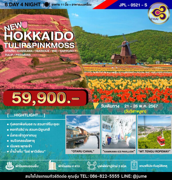 ทัวร์ญี่ปุ่น HOKKAIDO TULIP&PINKMOSS - บริษัท มิรันตีทริป จำกัด