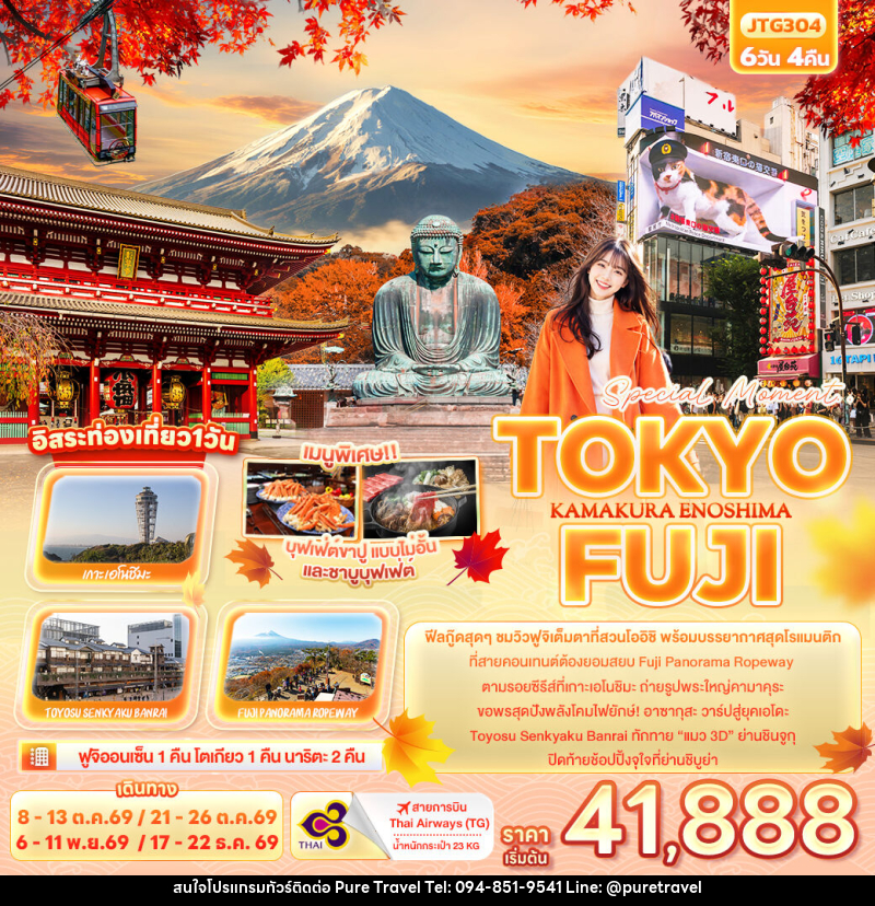 ทัวร์ญี่ปุ่น Special Moment..TOKYO FUJI KAMAKURA ENOSHIMA - บริษัท เพียว ทราเวล จำกัด