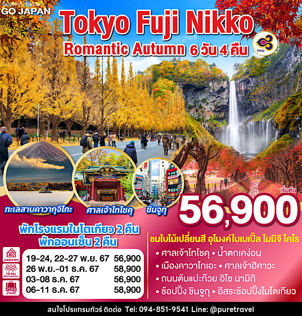 ทัวร์ญี่ปุ่น TOKYO FUJI NIKKO ROMANTIC AUTUMN  - บริษัท เพียว ทราเวล จำกัด