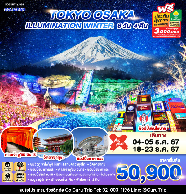 ทัวร์ญี่ปุ่น TOKYO OSAKA ILLUMINATION WINTER - บริษัท กูรูทริป จำกัด