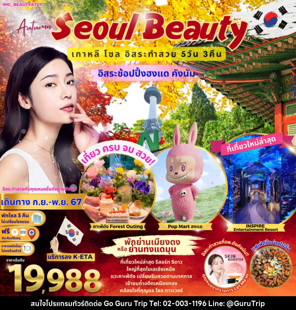 ทัวร์เกาหลี Summer Seoul Beauty - บริษัท กูรูทริป จำกัด