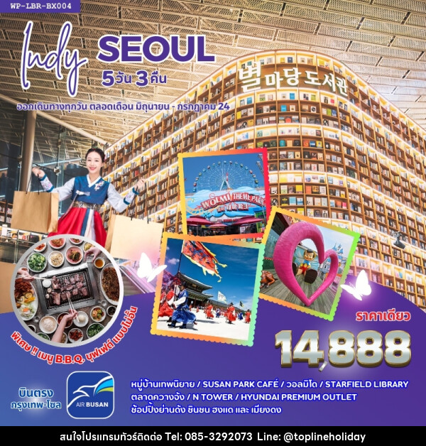 ทัวร์เกาหลี INDY SEOUL  - ห้างหุ้นส่วนจำกัด ทอปไลน์ ฮอลิเดย์