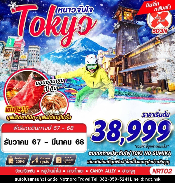 ทัวร์ญี่ปุ่น TOKYO WINTER หนาวจับใจ - NATNARA TRAVEL FRANCHISE