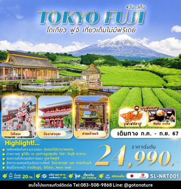 ทัวร์ญี่ปุ่น TOKYO FUJI - GO TO NATURE