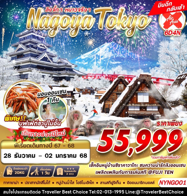 ทัวร์ญี่ปุ่น ลิงจั๊กๆ หนาวจริงๆ Nagoya Tokyo - บริษัท ทราเวลเลอร์ เบสท์ ช้อยซ์ จำกัด