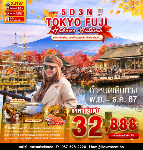 TOKYO FUJI HAKONE AUTUMN  - บริษัท ไอ เลิฟ เวเคชั่น จำกัด