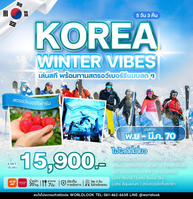 ทัวร์เกาหลี KOREA WINTER VIBES - บริษัท เวิลด์ลุค จำกัด