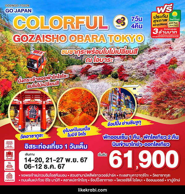 ทัวร์ญี่ปุ่น COLORFUL GOZAISHO KORANKEI TOKYO - 