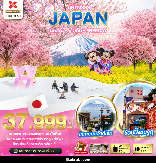 ทัวร์ญี่ปุ่น มหัศจรรย์...JAPAN มัตสึตะ ฟูจิเท็น FREEDAY - 