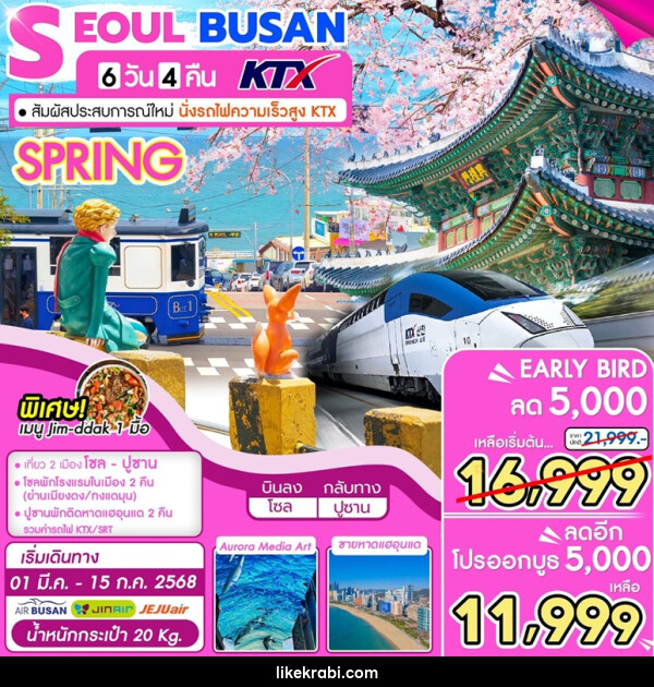 ทัวร์เกาหลี SEOUL BUSAN KTX - 