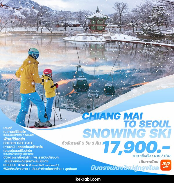 ทัวร์เกาหลี CHIANG MAI TO SEOUL SNOWING SKI - 