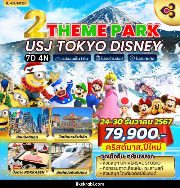 ทัวร์ญี่ปุ่น THEME PARK USJ TOKYO DISNEY - 